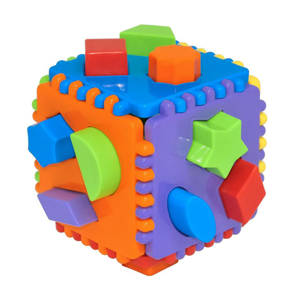 Розвивальна іграшка-сортер Tigres Educational Cube, 24 елементи, від 1 року (39781)